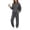 Gray#70829BB, variant on Garbnen Fleece Sweatsuits 2pcs Sets Womens Solid Hoodie Jogger Pants Set Warm Plush Matching Sweat Sets Women Clothing Sky Blue M