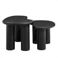 thumbnail image 5 of Coffee Sofa Side End Table, Black, Wood, Living Room Lounge Cafe Lobby Hospitality Restaurant, Modern Contemporary, HB37932, 5 of 10