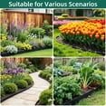 thumbnail image 5 of Landscape Edging Kit, 2 inch Tall 40 ft Garden Edging Border, Lawn Edging with 36 Spikes, Mini Plastic Fence for Landscaping Yard Flowerbeds,Black, 5 of 7