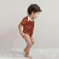thumbnail image 4 of Yiaed fall Maple Print Infant Climbing Short Sleeve Onesie One-Piece Baby Bodysuit Clothes 0-12 Months -9M, 4 of 6