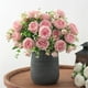 thumbnail image 1 of Ramo de flores artificiales para decoración del hogar, Ramo de rosas para boda, Ramo de rosas artificiales, Decoración para el hogar, Centro de mesa para bodas, Flores artificiales, Larga, 1 of 7