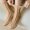 Brown, variant on Herrnalise Velvet Toe Socks Five Finger Solid Color Socks No Show Crew Athletic Thickended Running Socks