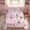 Princess, variant on Pink Comforter Set Princess Fairy Castle Printed Pattern Quilt Bedding Set with 1 Comforter and 2 Pillowcases for Girls Kids Queen Size