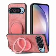 thumbnail image 2 of For Google Pixel 9 Pro/10 Pro XL Case Retro Leather Circular Rotating Stand Shockproof Phone Case,Pink, 2 of 6