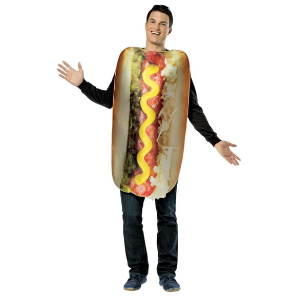 Get Real Loaded Hot Dog Costume Adult One Size Fits Most