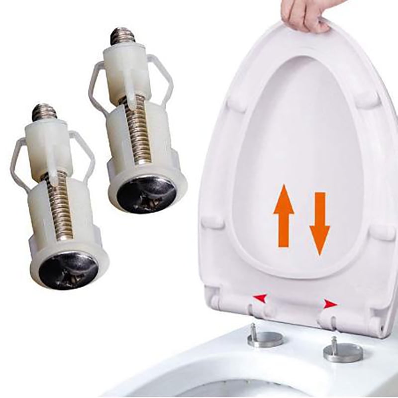 Toilet Seat Hinge Bolts Replacement Fixing Fitting Bolt Screws Kits Repair Set 