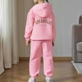 thumbnail image 5 of Tiijoy Sweatsuit for Girls Los Angeles Print Fleece Hoodie Joggers Outfits, Sizes 2-3T, 5 of 6
