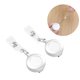 thumbnail image 4 of Porta credencial retráctil de 3 piezas, resistente, plateado, con clip de carrete para hombres, mujeres, enfermeros y oficiales., 4 of 5