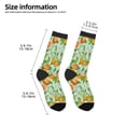 thumbnail image 2 of Fuzoiu Tangerine Print Kids Socks For Boys Girls,Grip Crew Socks with Non Slip,Lightweight Stretch Crew Socks,Toddlers Crew Boot Socks, 2 of 5