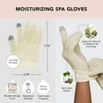 Kitsch Cotton Moisturizing Spa Gloves for Hands for Female Adults, Spa