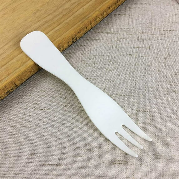 Set of 20 White Small Plastic Disposable Dessert Tableware Cutlery Forks