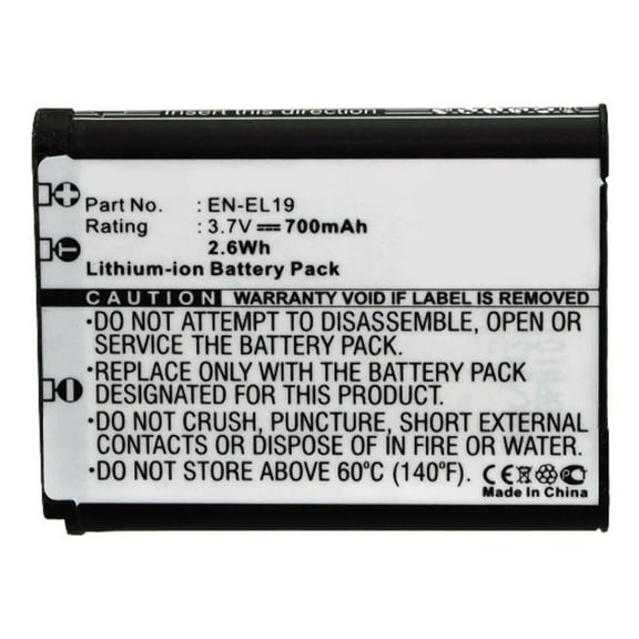 Batteries N Accessories BNA-WB-L9022 Digital Camera Battery - Li-ion, 3.7V, 700mAh, Ultra High Capacity - Replacement for Nikon EN-EL19 Battery
