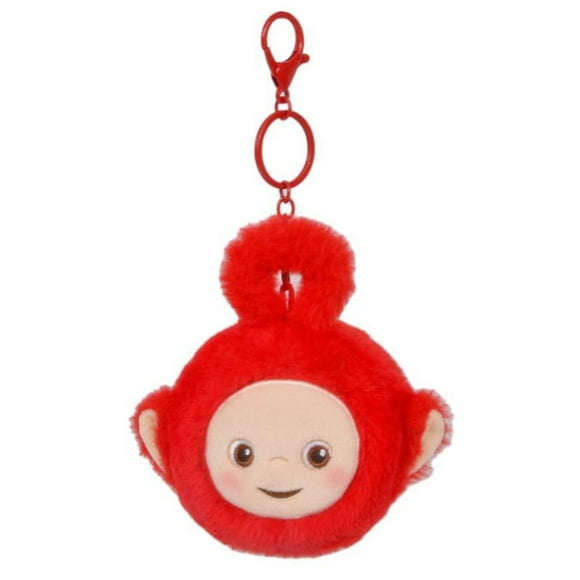 Adorable Teletubbies Tête Peluche Poupée Pendentif Porte-Clés Dessin Animé Ornement de Sac à Dos pour Cadeaux pour Enfants