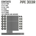 thumbnail image 3 of 4 -tier Floor Mounted Shelf By PIPE DECOR, 3 of 10