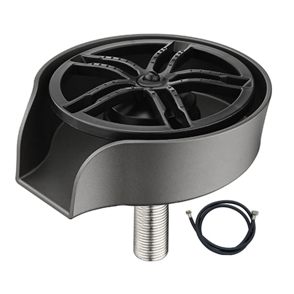 Enjuagadora automática de tazas de cocina, Lavadora de tazas de té, Lavadora de botellas de barra, Enjuagadora de tazas para cafetería, cocina y bar Gris