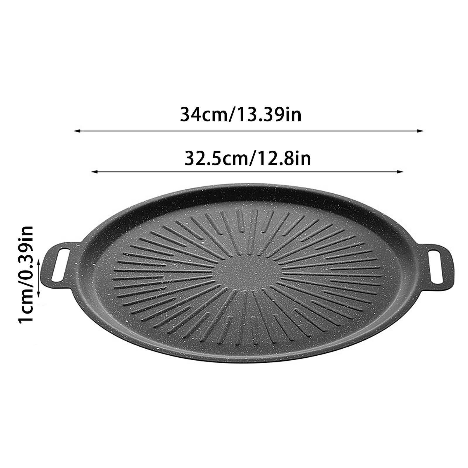 Non Stick Round Baking Grill Pan For Even Heating Multifunctional Stove Top Korean BBQ Frying And Grilling Kitchen
