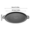 thumbnail image 2 of Non-stick Round Baking Pan, Korean Grill Plate for Even Heating, Multifunctional Stove Plate, Korean BBQ Grill Pan, Frying and Grilling Pan for Home Kitchen Camping Travel (13.4in), 2 of 8