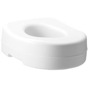 Carex Toilet Seat Riser, Raised Toilet Seat With 300 Pound Weight Capacity, Adds 5 Inches of Height to Toilet, Slip-Resistant, White