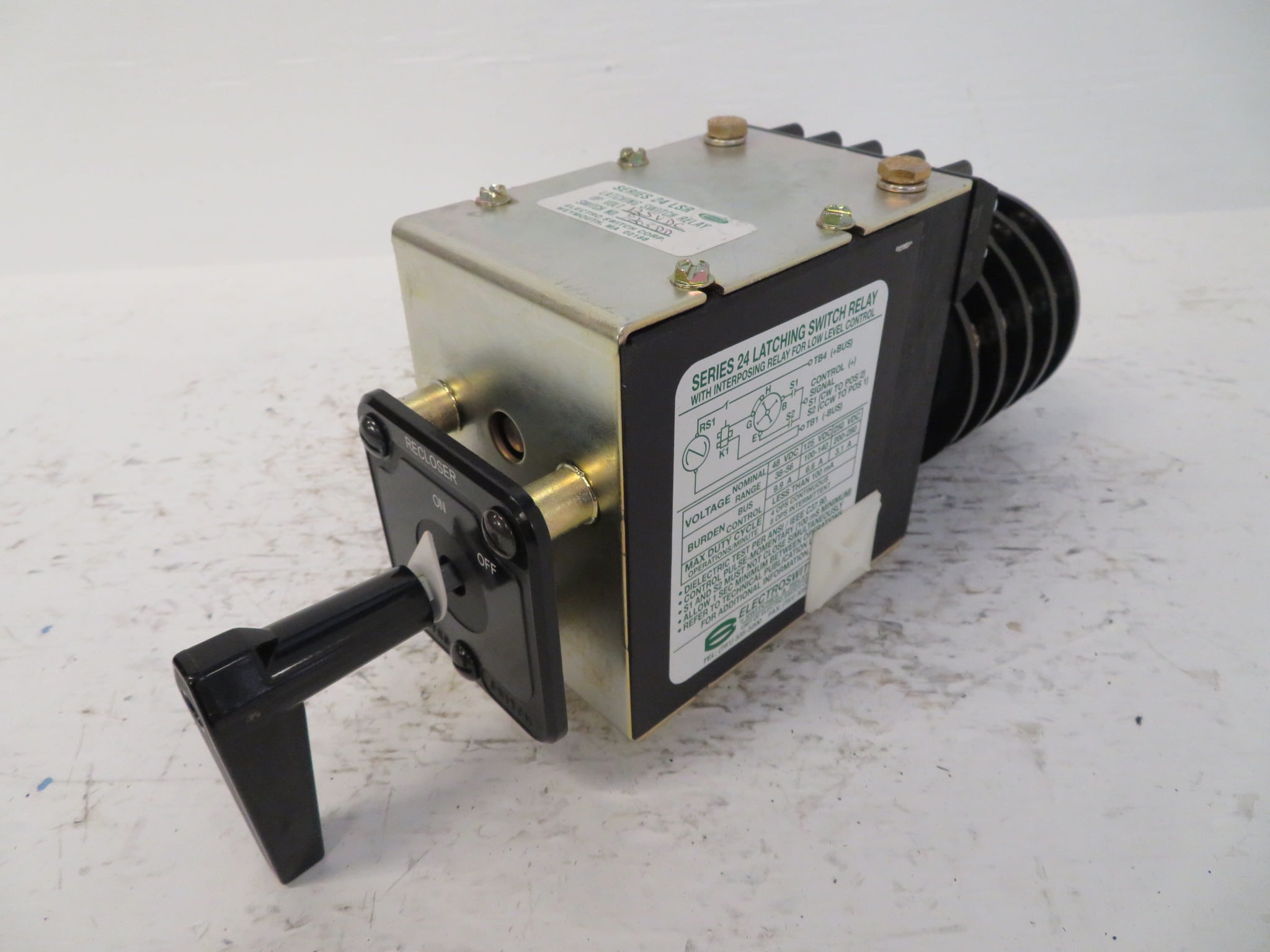 Electroswitch 9203DD NEW Series 24 LSR Latching Switch Relay 125 VDC