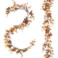 thumbnail image 1 of 2 Piezas Guirnalda De Hojas De Arce De Otoño, Hojas De Arce De Otoño Artificiales Follaje De Arce Hojas De Otoño Hojas Para Almohadilla Mural Letrero De Puerta Fiesta Boda Navidad, 1 of 5