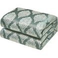 thumbnail image 6 of Sterling Creek 7-Piece Trinity Luxury Comforter Set, Traditional Gray-Green Jacquard Medallion Comforter with Decorative Pillow Cushions & Shams, Bed Skirt, California King, 6 of 9