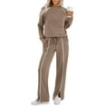 thumbnail image 5 of Lounge Sets for Women 2 Piece Fall Outfits Wide Leg Pants Matching Sets Womens Clothing  XS, 5 of 6