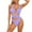 Light Purple, variant on Women Mesh 1 Piece Swimwear Push Up Padded Bikini Swimsuit for Beach Pool Use
