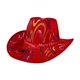 thumbnail image 3 of Sombrero de vaquero navideño, moderno y casual, para espectáculos escénicos. Serpiente colorida, 3 of 9
