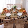 thumbnail image 5 of Buffalo Plaid Squirrel Pumpkin Rectangle Tablecloths 60x162,Retro Thanksgiving Harvest Autumn Table Cloth Table Cover Indoor/Outdoor Tabletop Decor for Wedding Holiday Party Dinner Baby Shower, 5 of 7
