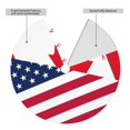 thumbnail image 2 of Yiaed USA Canada Flag Print Christmas Tree Skirt , Tree SkirtsTree Mat for Christmas Winter Holiday Indoor Decorations-30", 2 of 7
