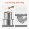 thumbnail image 6 of VEVOR 80 Qt Seafood Boiling Kit with Strainer, Outdoor Seafood Boil Pot and Basket, Cooking Set for Crab Crawfish Lobster Boiling, Aluminum Stockpot with 100,000 BTUs Propane Burner and Steamer Rack, 6 of 9