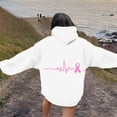 thumbnail image 4 of Bovemsi Sweatshirt for Women Breast Cancer Awareness Ribbon Hoodies Oversize Fleece Soft Long SLeeve Pullover Top Camo Hoodie, 4 of 5