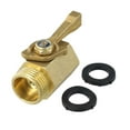 thumbnail image 2 of 3/4 Inch Thread Brass Shutoff Globe Valve Garden Hose Water Pipe Connector Full Port Design Garden Ball Valve Watering Tools, 2 of 9