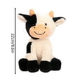 thumbnail image 2 of 8 inch Soft Cow Plush Toy Cuddly Stuffed Animal for Friends, Plush Fabric, Farm Animal Decor, Cute Birthday Gift, Huggable Cow Pillow Nursery, 2 of 5