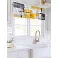 thumbnail image 3 of Valances for Windows Abstract Mottled Rod Pocket Cafe Window Treatments Valance Curtains for Kitchen Bathroom Laundry Basement Windows 54"x18", 3 of 9