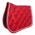 thumbnail image 1 of braveheart Polyester All Purpose Horse Saddle Pad Sweat Pad With Grid Cotton Fabric Saddle Pad Sweat Pad Outer red, 1 of 6