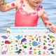 thumbnail image 2 of Pegatinas desechables temporales para fiestas con diseño de ballena pequeña, delfín y dibujos animados para niños, resistentes al agua y al sudor, tatuajes oceánicos, 2 of 4