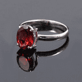 thumbnail image 2 of Garnet Gemstone 925 Sterling Silver Statement Ring Women Jewelry All Sizes Available, 2 of 2