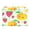 WSWES252, variant on Grapefruit halves whole pattern Storage Bins, Foldable Cloth Basket, Cube Organizer with 2 Handles, Suitable for bedrooms, living rooms, wardrobes, and workspaces, With cover