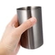 thumbnail image 5 of Taza de metal Qijita, 1 taza de agua de acero inoxidable, taza de metal para cepillo de dientes, vaso simple de color plateado para hombres, mujeres y estudiantes., 5 of 8