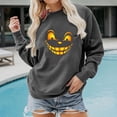 thumbnail image 4 of LIWEN Halloween Sweatshirt Grimace Print Long Sleeve Autumn Winter Round Neck Long Sleeve Pullover for Daily Wear, 4 of 8