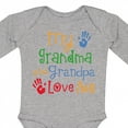thumbnail image 4 of Inktastic My Grandma and Grandpa Love Me Boys or Girls Long Sleeve Baby Bodysuit, 4 of 5