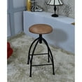 thumbnail image 1 of Handmade Bar Stool Iron & Leather Contemporary Dark Tan, 1 of 5