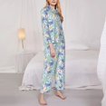 thumbnail image 5 of Wukai Colorful Butterfly Print Women's Pajama Set - Soft Long Sleeve Sleepwear for Comfort and Style-Small, 5 of 9