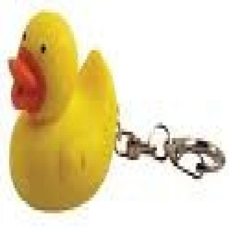 Kikkerland Design Ducky Duck Light Up LED Novelty Keychain Flashlight