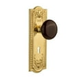 thumbnail image 5 of Nostalgic Warehouse Meabrn_Prv_234_Kh Brown Porcelain Solid Brass Privacy Door Knob Set -, 5 of 6