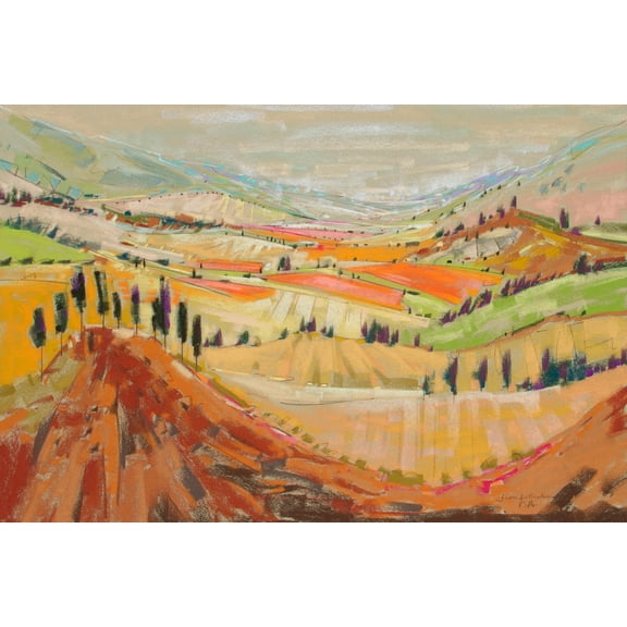"Tuscany XI" Painting Print on Wrapped Canvas