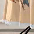 thumbnail image 5 of 60 Inch Round Tablecloth with White Lace Trim Fall Table Cover for Elegant Dining Decor Bluebird on Elegant Branch, 5 of 8