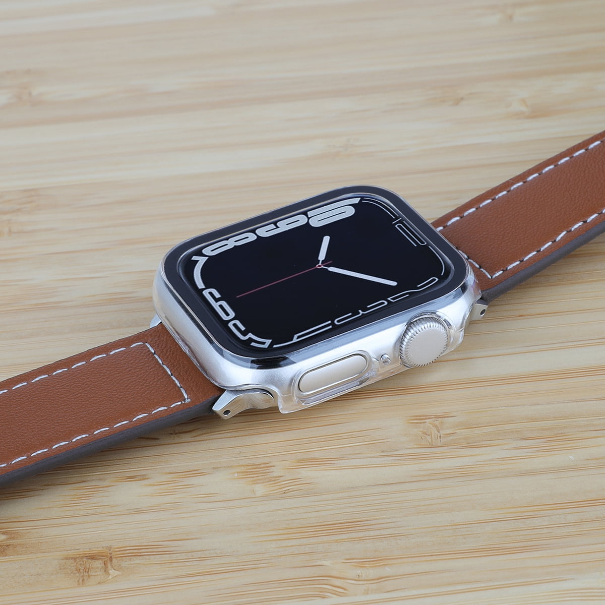Onn Apple Watch 41mm Clear Bumper Case with Screen Protector, Unisex