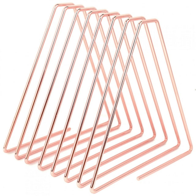 Delaman Soporte para Libros, Innovador Escritorio Flexible Plegable Metal Sujetalibros Soporte para Libros Organizador Accesorios de Oficina para la Oficina de la Escuela(Oro Rosa)